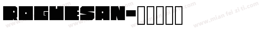 roguesan字体转换