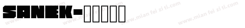 sanek字体转换