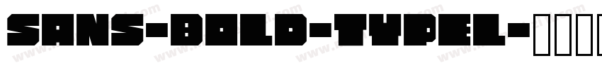sans-bold-typel字体转换