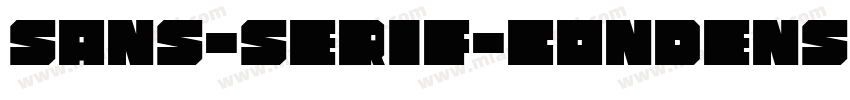 sans-serif-condense字体转换