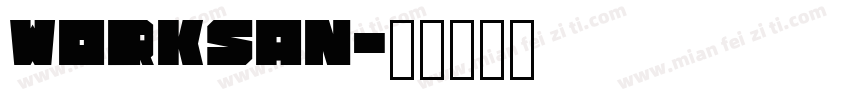 worksan字体转换