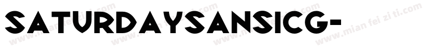 SaturdaySansICG字体转换