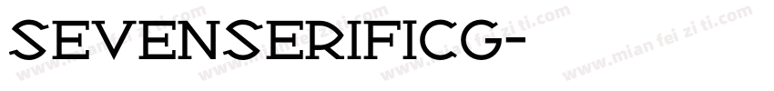 SevenSerifICG字体转换