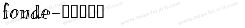fonde字体转换