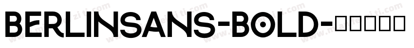 Berlinsans-Bold字体转换
