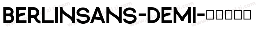 Berlinsans-Demi字体转换