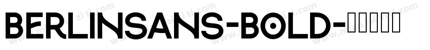 Berlinsans-Bold字体转换