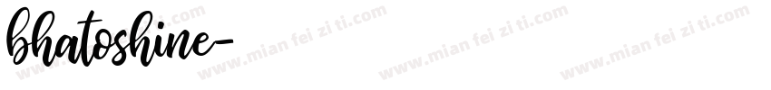 bhatoshine字体转换