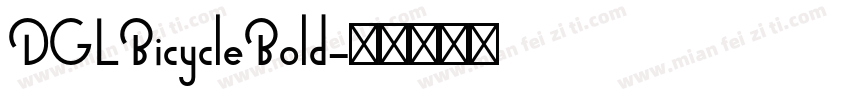 DGLBicycleBold字体转换