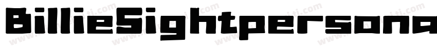 BillieSightpersonaIU字体转换