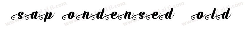 AsapCondensed-BoldI字体转换