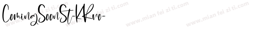 ComingSoonSt-KRro字体转换