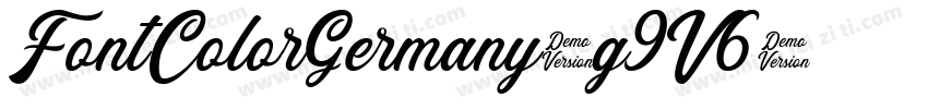 FontColorGermany-g9V6字体转换