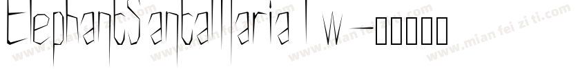 ElephantSantaMariaTw字体转换
