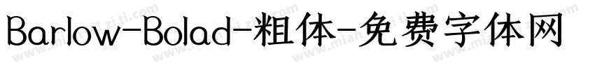 Barlow-Bolad-粗体字体转换