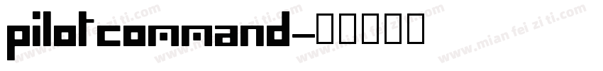 pilotcommand字体转换