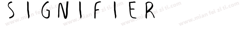 signifier字体转换