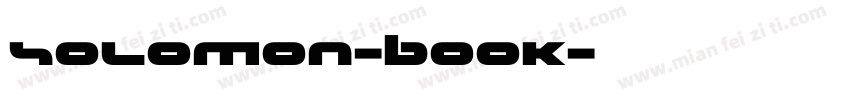 SOLOMON-BOOK字体转换