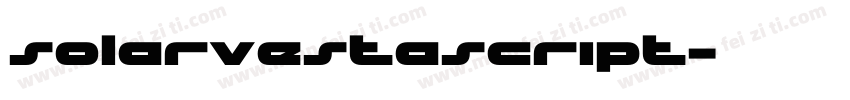 solarvestascript字体转换