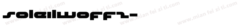 soleilwoff2字体转换