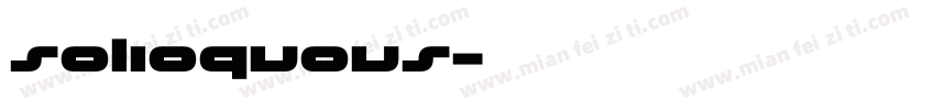 solioquous字体转换