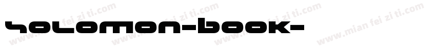 SOLOMON-BOOK字体转换