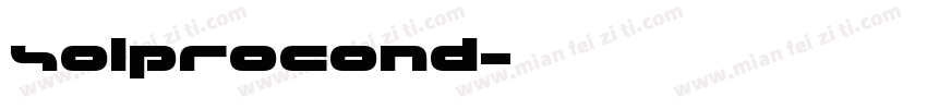 SolProCond字体转换