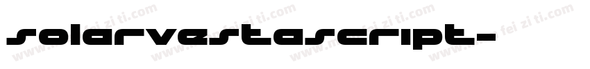 solarvestascript字体转换
