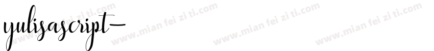 yulisascript字体转换