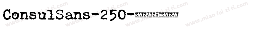 ConsulSans-250字体转换
