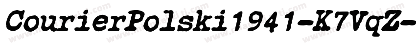 CourierPolski1941-K7VqZ字体转换