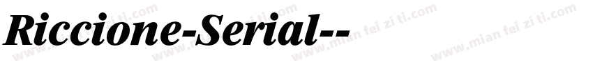 Riccione-Serial-字体转换