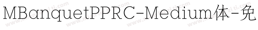 MBanquetPPRC-Medium体字体转换