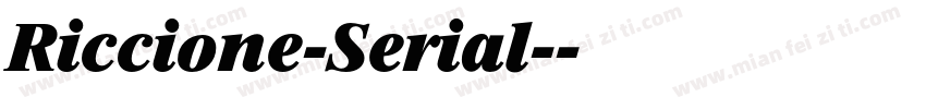 Riccione-Serial-字体转换