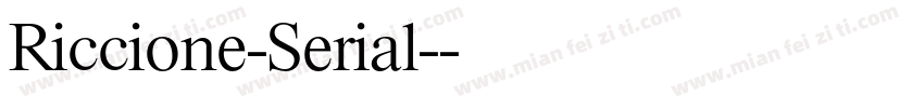 Riccione-Serial-字体转换