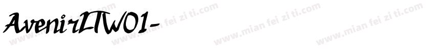 AvenirLTW01字体转换