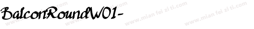 BalconRoundW01字体转换