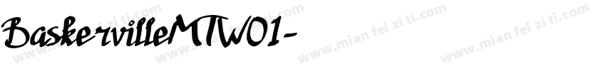 BaskervilleMTW01字体转换