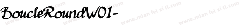 BoucleRoundW01字体转换