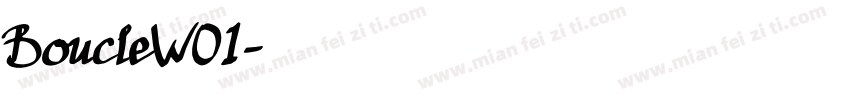 BoucleW01字体转换