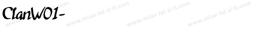 ClanW01字体转换