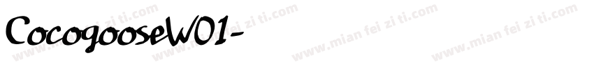 CocogooseW01字体转换