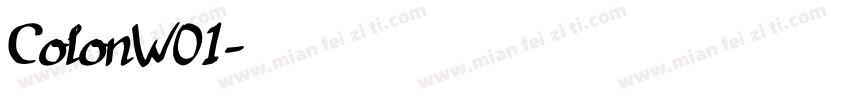 ColonW01字体转换