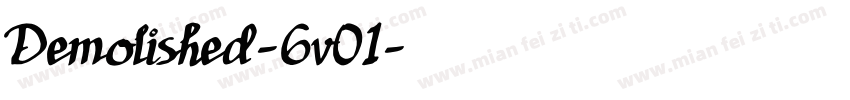 Demolished-6v01字体转换