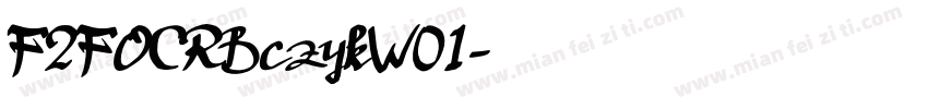 F2FOCRBczykW01字体转换
