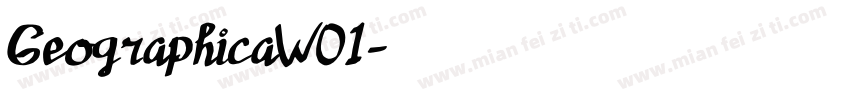 GeographicaW01字体转换