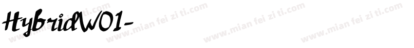 HybridW01字体转换