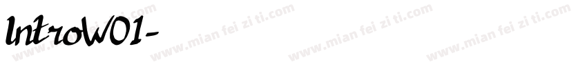 IntroW01字体转换