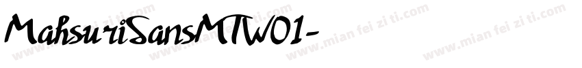 MahsuriSansMTW01字体转换