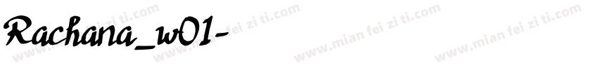 Rachana_w01字体转换